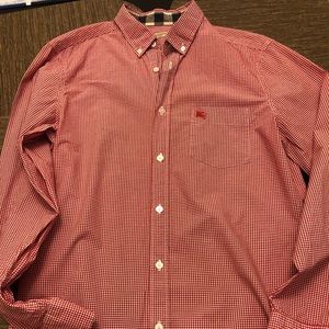 Burberry Red Checkered Shirt